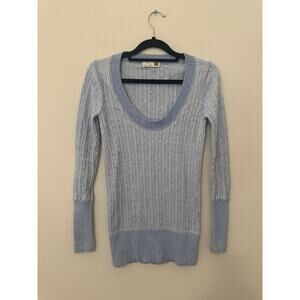 Gap Y2K Women’s Long Sleeve Light Blue Sweater Sz S Bella Swan Preppy Winter